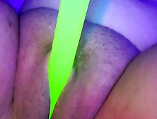 Fucking Cunt With Glow Stick