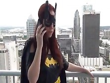 Batgirl Footjob