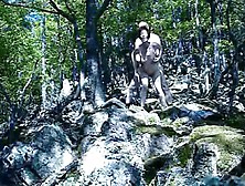 Horny Redhead Swiss Wife Outdoor Strip And Fuck