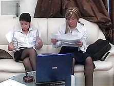 Subrina And Sheila Office Lesbian Sex