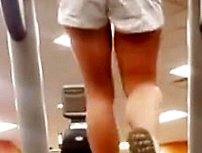 Hot White Girl In Shorts Tread Candid