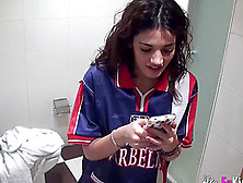 Small Tits Carlota Teen Banged Hardcore In The Washroom