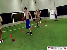 Hot College Teens Recieves A Fuck In The Ass At The Dodgeball Field