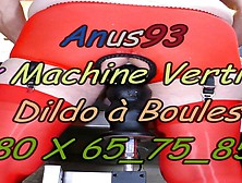 Sex Machine Vertical Dildo With Balls 280 X 65 75 85