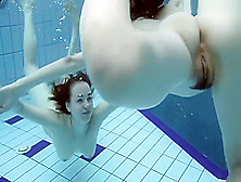 Two Hot Hairy Beauties Underwater