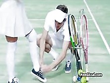 Curvy Blonde Ass Fucked After Tennis