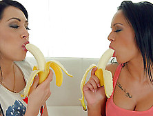 Banana Sucking Babes Finger Bang Cunt And Lick Each Other Tenderly