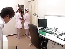 Japanese Nurses In Stockings Turn Crazy Their Patient
