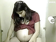 Pregnant Chick Pee In Toilet