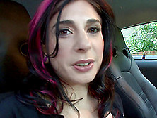 Joanna Angel Is So Horny She Fingers Herself In The Car