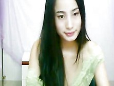 Amazing Asian Girl Stripteasing In Front Of The Webcam