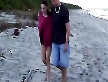 First Time Sex On The Beach - Melanie Hicks & Fred