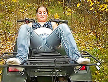 Naughty Brunette Country Girl Wanted To Have A Bit Of Fun Outdoors