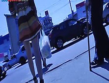 Hot Upskirts In The Street And Bus