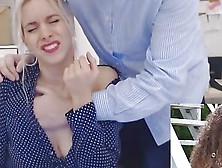 Secretary Tiffany Gets Groped By Boss On Webcam - Point-Of-View