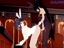 Asuka And Homura Have Intense Futanari Sex In A Bar.  - Senran Kagura Asian Cartoon