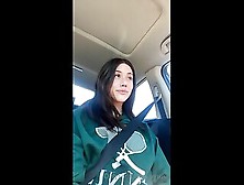Shemale Masturbated In Her Car