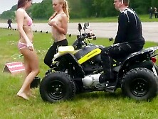 Car Wash Strippers For The Last Classified Of The Race Of Quads