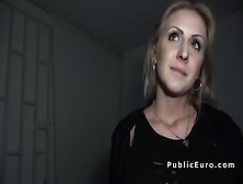 Huge Tits Blonde Bangs Public Agent