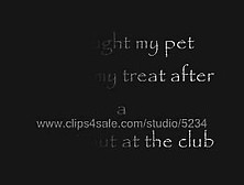 I Bring My Pet A Treat After Going Clubbing