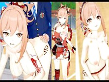 [Hentai Game Koikatsu! ]Have Sex With Big Tits Genshin Impact Yoimiya. 3Dcg Erotic Anime Video.
