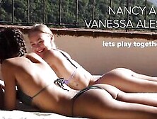 Lets Play Together With Our Irresistible Blond Nancy A And A New Cutie Vanessa Alessia