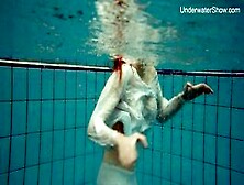 Diana Zelenkina Enjoys Swimming Naked