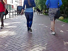 Sexy Russian Wrigle Ass On The Street. Mp4