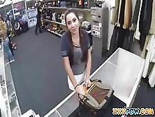 Sexy College Girl Flashes Her Tits In Public In A Pawn Shop