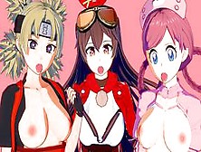 Anime Creampie Compilation (Feat.  Genshin Impact,  Pokemon And Naruto)