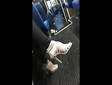 Fuckable Feet On The Bus To Work.  Vid 1