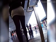 Tights Large Butt In Public Areas