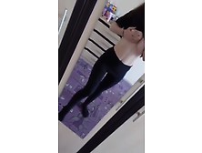Cute Girl In Leggings Getting Her Tits Out For Periscope