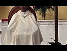 Altarboy Wanking Under Gown In Church