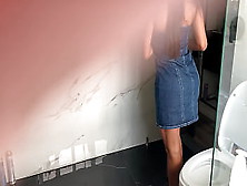 I Put A Voyeur Online Camera On My Secretary And I Record Her Peeing In The Office Bathroom