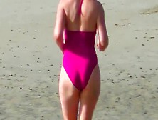Spy Beach Mature With A Granny Swimsuit Bikini Special