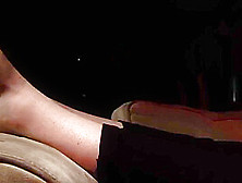 Katy's Lesbian,  Goth Soles Show Off In The Red Light