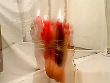 All Tied Up And Candle Wax Burns The Feet