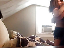 Bedside Webcam In Attic Bedroom Grabs Love-Making