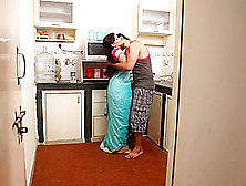 Anjali Aunty Romance With Husband In Kitchen