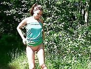 Thin And Tall Dasha Is Pissing In The Forest