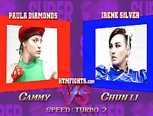Cammy Vs Chun Li - Round 1 (Irene Silver Vs Paula Diamonds) Sdmp4