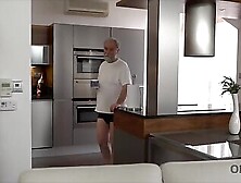 Bearded Old Gentleman And Young Teen Start New Day With Sex
