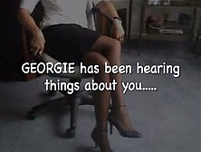 Georgie En Su Oficina Nos Da Intruciones De Como Masturbarnoseor