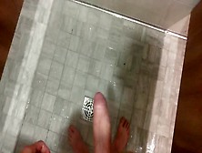 Pissing In The Gym Shower