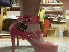 Further Training On Pink High Heels For Lilli