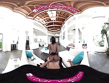 Vr Bangers - [360° Vr] Hawt Ebony Flawless Butt Maid Banged And Cream-Pied
