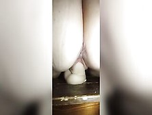 Bitch With Gigantic Ass Riding On Big Sex Toy