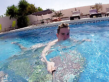 Hot Taylor Blaze Films Himself Jacking Off By The Pool