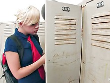 Bully Hazes Cute Kelly In The Locker Room